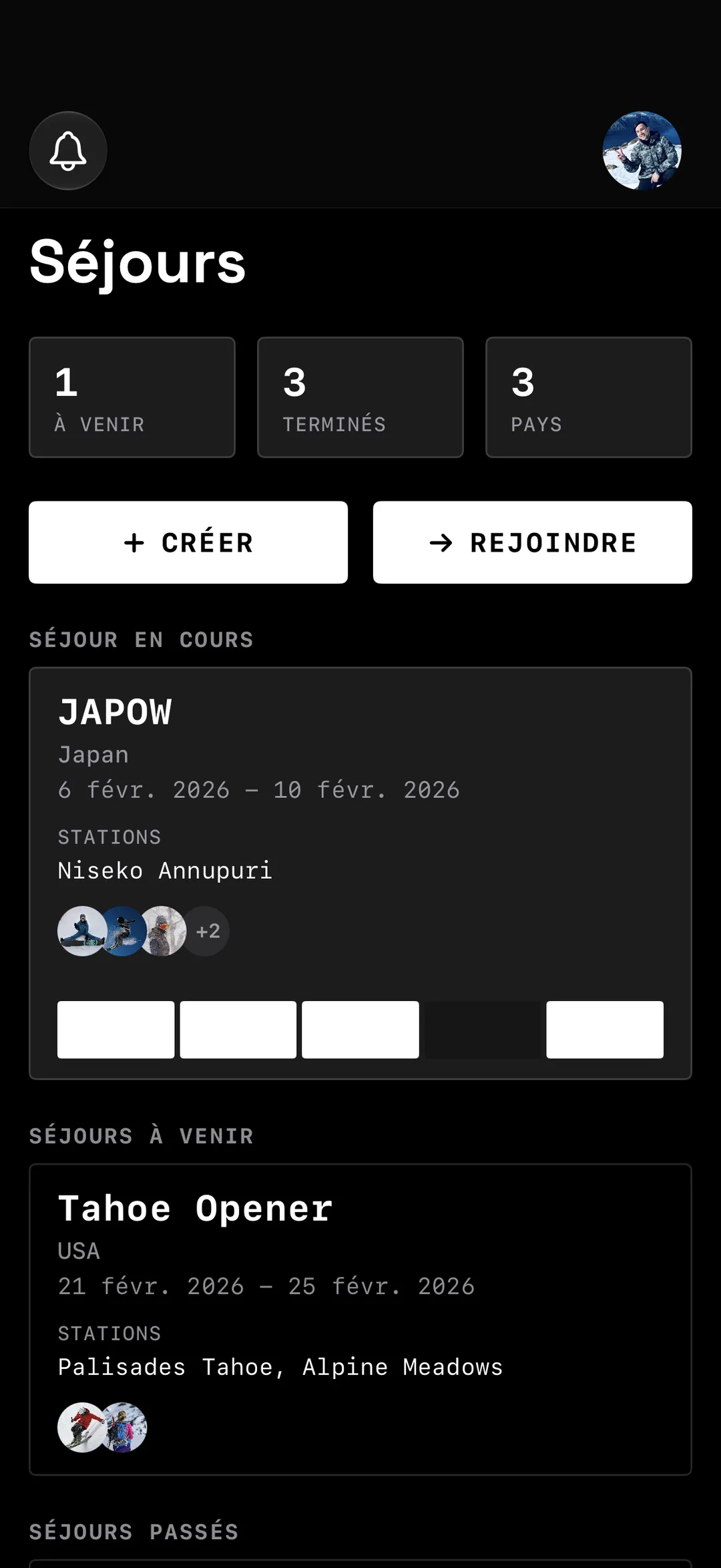 Yewki — ORGANISE TES SÉJOURS: INVITE TON ÉQUIPE POUR GLISSER ENSEMBLE